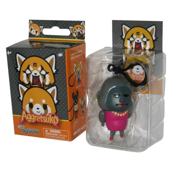 Aggretsuko Chibi In Motion Gori Bullsitoy 2.5 Inch Mini Figure Keychain