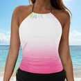 thumbnail image 2 of zaveiop Womens Flowy Tankini Tops Only Bathing Suit Loose Fit Swimsuit Swim Tops No Bottom 2026 (Pink, M), 2 of 7