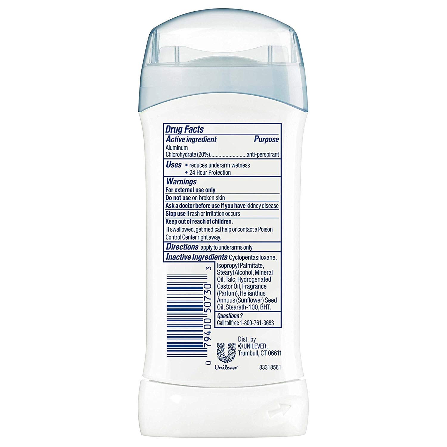 3 Pack Dove Anti-Perspirant Deodorant, Invisible Solid, Original Clean, 2.6 Ounce