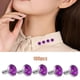 thumbnail image 5 of B acrílico diamante 8mm decorativo DIY Stud ropa accesorio 8mm borde de plata cristal, 5 of 8