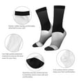 thumbnail image 3 of Vsdgher Black White Fluid Sculpture Crew Socks for Men & Women, Breathable Casual Athletic Ankle Socks, 3 of 6