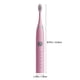 thumbnail image 3 of Cepillo de dientes eléctrico recargable sónico para adultos | Cepillo de dientes con cerdas suaves para el cuidado bucal | Carga USB | Resistente al agua | Higiene dental en casa y de viaje, 3 of 8