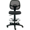 thumbnail image 4 of Armless Mesh Drafting Stool, Fabric, Black, Mid Back, 4 of 6