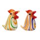 thumbnail image 1 of Escultura de pollo de vidrio soplado hecha a mano, artesanías artísticas de gallo de vidrio, figuritas de animales, adornos de decoración del hogar, 2 uds., 1 of 5