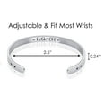 thumbnail image 3 of JNB/0863/Inspirational Engraved Stainless Steel Cuff Bracelet Personalized Gift, 3 of 6