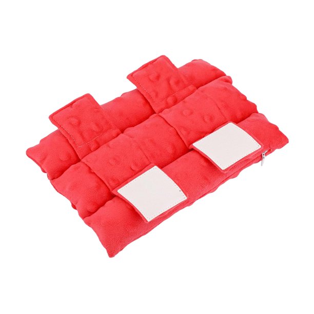 Correa de cabestrillo para brazo, cojín para cuello, ligero, para adultos, codo, muñeca, yeso, actualización Rojo
