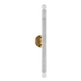 thumbnail image 2 of Callaway 2-Light Wall Sconce in White Marble with Warm Brass, 2 of 5