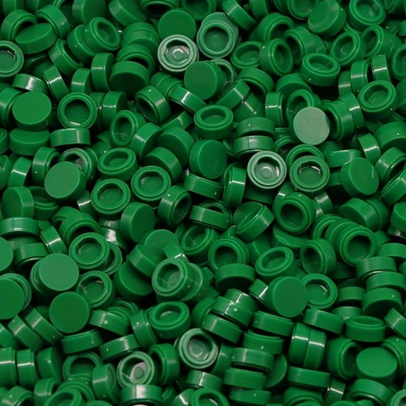 560 Piece Building Tile Bulk, Round 1x1, Compatible with Lego Parts and Pieces