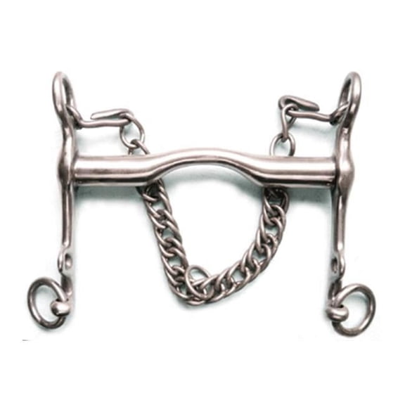 Jacks 20119-5-1-2 German Silver Low Port Weymouth Bit - 5.50 in.