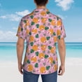 thumbnail image 6 of Fotbe Fruit Hawaiian Shirt for Men Unisex Summer Beach Casual Short Sleeve Cotton Linen Button Down Shirts-, 6 of 9