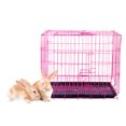 thumbnail image 1 of LOLIPPYY Folding Dog Cage Pink Pet Carrier For Indoor Use 1Pcs, 1 of 6