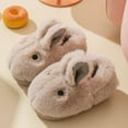 thumbnail image 4 of GYRATEDREAM Toddler Slippers Girl Boy House Slipper Kids Rabbit Winter Slipper Warm Bunny Slippers, 4 of 4