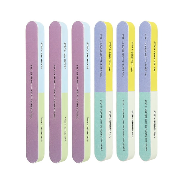 Lima De Uñas, Lima De Uñas De Manicura Reutilizable Lavable 7 Pasos DIY Para El Hogar