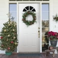 thumbnail image 2 of Northlight 24" Unlit Green Foliage, Pinecones and Berries with Tartan Ribbon Christmas Wreath, 2 of 4