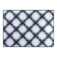thumbnail image 4 of Ryvnso Checkered Plaid Pattern Area Rug Floor Mats Non-Slip Home Carpet 80 x 58 inch, 4 of 7