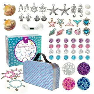 DIY Charm Bracelet Making Kit, Jewelry Kit for Teen Girls with Unicorn  Mermaid Pink Stuff Craft Gifts for Birthday, Christmas, 