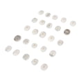 thumbnail image 4 of Abastado Juego de 25 piedras de runas naturales, exquisitas runas talladas, piedras de meditación para oración, adivinación, curación, cristal blanco, 4 of 8
