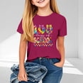 thumbnail image 1 of hengsof T-Shirt à Manches Courtes pour Enfants 100e Jour d'École, Col Rond, Imprimé Graphique Mignon, Chandail Décontracté Confortable, Chemise Basique Élégante, 1 of 7