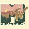 thumbnail image 2 of Men's MTV Sunrise Logo Graphic Tee Beige Large, 2 of 4