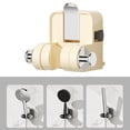 thumbnail image 2 of Binwennn Shower Head Holder Wall Mount Integrated Suction Cup Shower Rack Wall Mounted Non Perforated Shower Fixture Shower Holder Adjustable Shower Head Holder Bathroom Towel Racks for Bathroom Wall, 2 of 4
