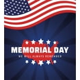 thumbnail image 3 of Ambesonne Memorial Day Duvet Cover Sets, American Flag Sunbeams, 2-King, Night Blue Vermilion, 3 of 7