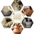 thumbnail image 5 of ZHaobin 11Pcs Pottery Clay Sculpting Modeling Tool Set Double-Sided Ceramics&pottery Polymer Clay Carving Tools Kit for Modeling Cutters (11pcs), 5 of 7
