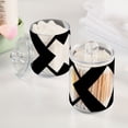 thumbnail image 5 of Black and White Simple Art Translucent Plastic Cans Storage Canisters with Lid Set of 2, 5 of 7