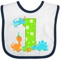 thumbnail image 3 of Inktastic Dinosaur First Birthday Party Boys or Girls Baby Bib, 3 of 4