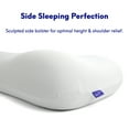 thumbnail image 6 of Cushion Lab Deep Sleep Pillow, Patented Ergonomic Contour Design for Side & Back, 6 of 8