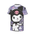 thumbnail image 3 of Boys Girls Kuromi And My Melody Shirt Graphic T-Shirt Crewneck Short Sleeve 3d Colorful Tops Tees, 3 of 6