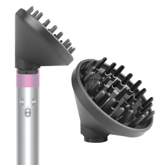 BVACUMHEAD Accesorio difusor mejorado para Dyson Airwrap Styler - Se convierte en boquilla difusora para secador de pelo, 973365-01, gris
