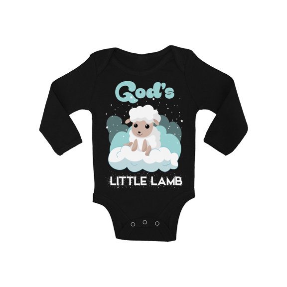 18 Month Girls Clothes - NB 6M 12M 18M - God's Little Lamb Romper