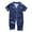 Navy, variant on Zanarzt Satin Pajamas for Girls Toddler Baby Boy Girl Short Sleeve Cartoon Tops Pants Pajamas Sleepwear Outfits Pink,2-3 Years