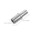 thumbnail image 2 of unbranded 2Ud Adaptador De Mangueras Y Tuberías Para Acuario En Plata Compatible Con Varios Diámetros, 2 of 8