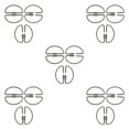 thumbnail image 3 of Paquete de 6 llaveros Toystoory en forma de U de latón y Clip de bloqueo, 3 of 6