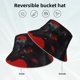 thumbnail image 2 of Balery Black Dog Red Background Sombreros para el sol para hombre y mujer, sombrero de pescador con UPF 50+, 2 of 6