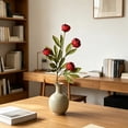 thumbnail image 5 of MMJ Artificial Peony Flower White Faux Peony Branch 28in for Vase Table Centerpiece Wedding Party Home Sofa Display, 5 of 6