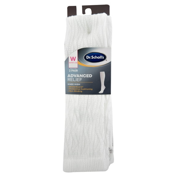 Dr. Scholl's Women's Advanced Relief Knee High Socks with BlisterGuard 2 Pack