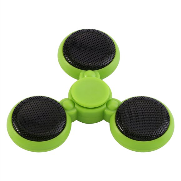ZOUSSIQI New Design LED Bluetooth Music Play Handsfree Call EDC Spinner Stress Relief Hand Toy (Green) JU316-0823