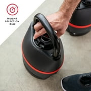 Bowflex SelectTech 840 Adjustable Kettlebell, 6 Weight Settings from 8-40 lbs, Single, Free 2-Month JRNY Membership