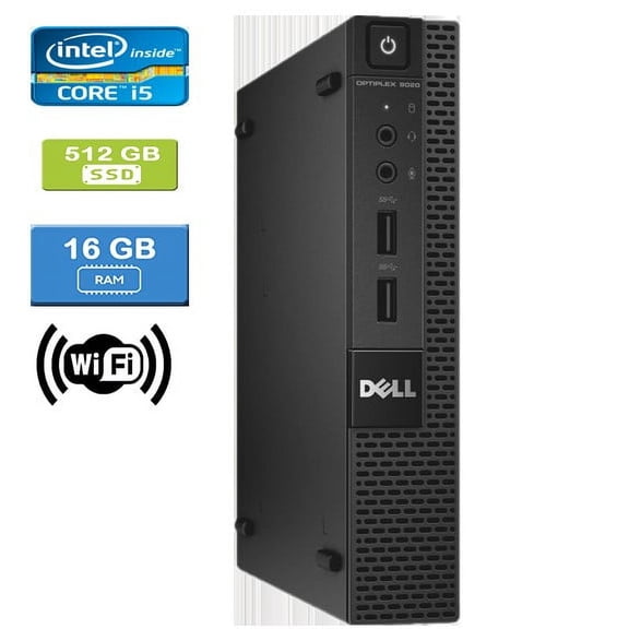 Used: Dell 9020 MICRO Intel Core i5-4590T , 16GB, 512GB SSD, Win 10 Pro