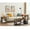 Brown End Table, variant on VECELO 3-Piece Coffee Table Set + 2 Side Tables, Modern Occasional Cocktail Table Set for Living Room, Brown