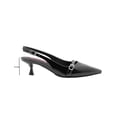 thumbnail image 3 of Zapatilla Tacon Aguja Salamandra® Charol Negro Con Broche negro 22, 3 of 7