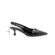thumbnail image 3 of Zapatilla Tacon Aguja Salamandra® Charol Negro Con Broche negro 22, 3 of 7