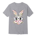thumbnail image 4 of XAOFW Boy's T-Shirts Easter Short Sleeve Round Neck Cute Bunny Print Kids Funny T Shirt Daily Wear Comfort Fit Tee Shirt Home Lounging Versatile Stylish Toddler Tops, 4 of 4