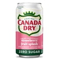 thumbnail image 3 of Canada Dry Caffeine Free Zero Sugar Fruit Splash Strawberry Ginger Ale Soda Pop, 12 fl oz, 12 Pack Cans, 3 of 7