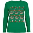 thumbnail image 1 of Sloth Chandail de Noël Laid pour Femmes T-Shirt à Manches Longues, 1 of 1