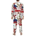 thumbnail image 5 of Kll Colorful Mushrooms (2) Sleepwear Mens Flannel Pajamas,Long Cotton Pj Set, 5 of 9