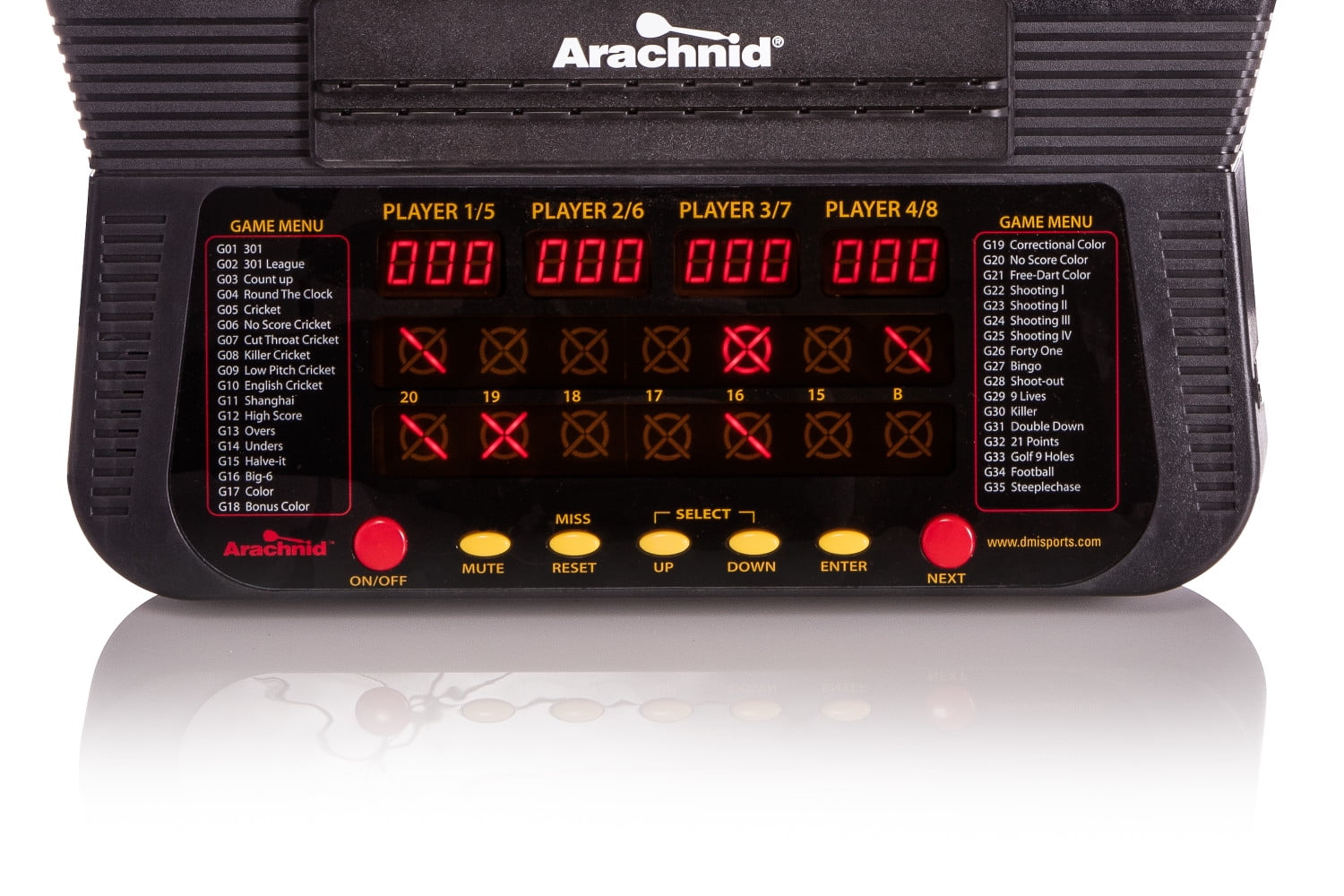 Arachnid Cricket Pro 670 Tournament-Quality Electronic Dartboard with 15.5" Target Area and Micro-Segment Dividers for Higher Scoring
