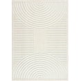 thumbnail image 3 of Hauteloom Dash Living Room, Bedroom Machine Washable Area Rug - Bohemian Modern Farmhouse - Moroccan Transitional - Ivory, Cream, White, Off White - 3'3" x 5', 3 of 13